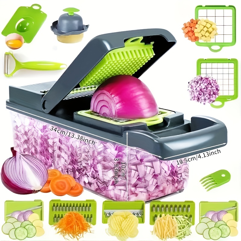 14-Piece Veggie Multi-Function Kitchen Chopper/Slicer