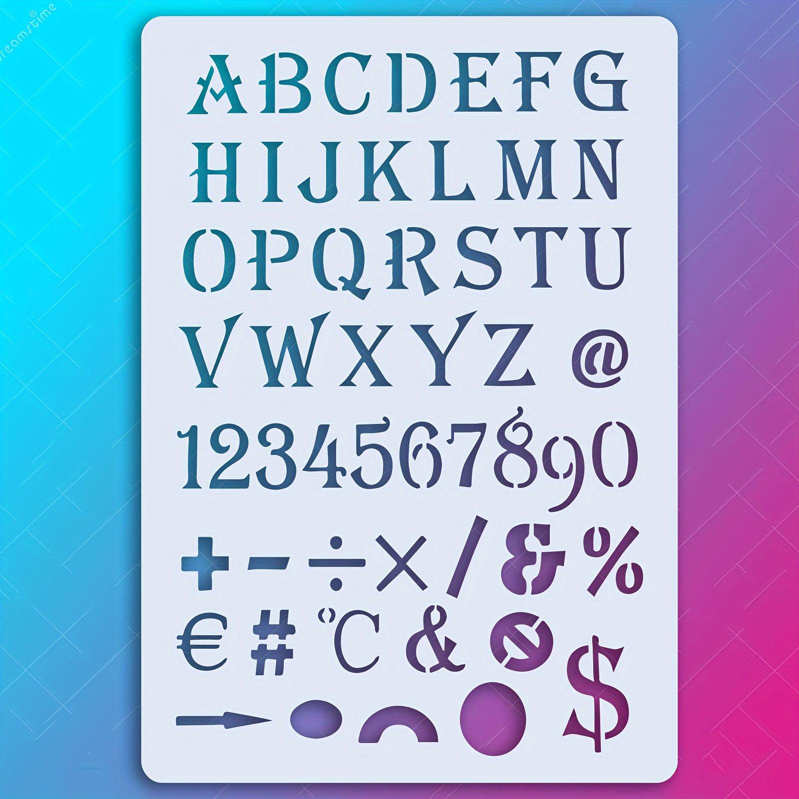 IMPA 613143 Stencils letters (only) 25 mm