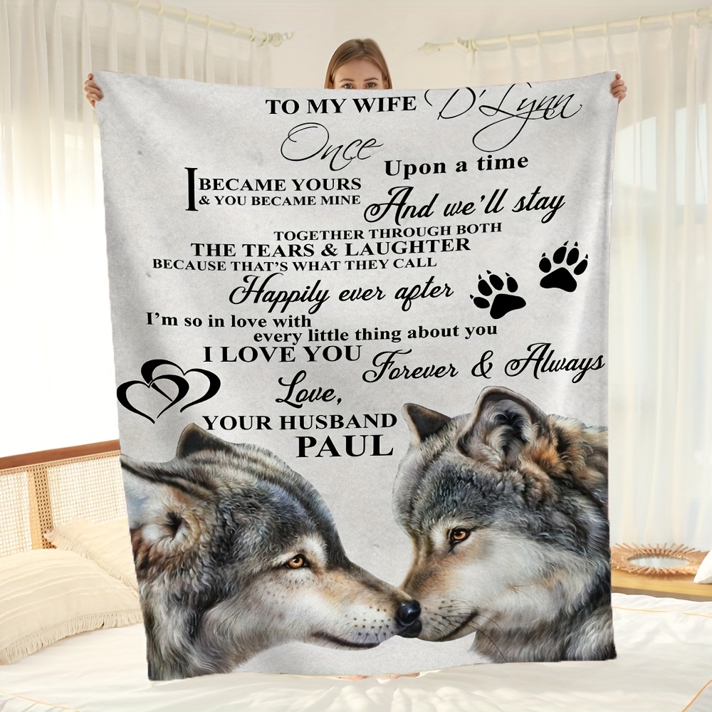 To my wife discount blanket