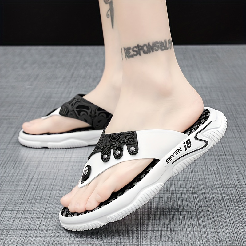 Mens Thong Sandals Casual Non Slip Flip Flops Shoes Toe Post