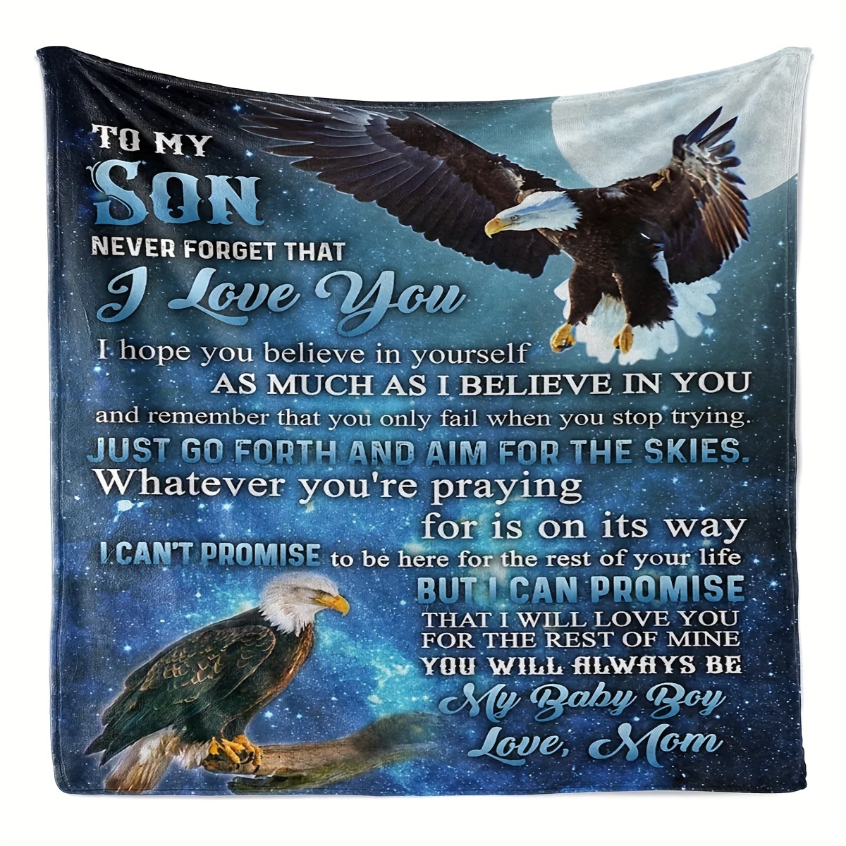 TEMU 1pc Eagle Blanket, Mother Blanket, Blanket For Bed Sofa