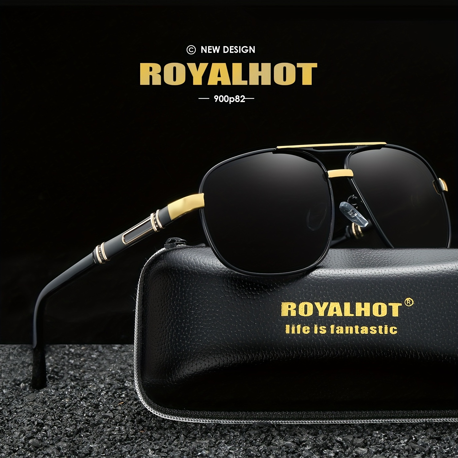 Men and Women Polarized Sunglasses with Aloly Frame