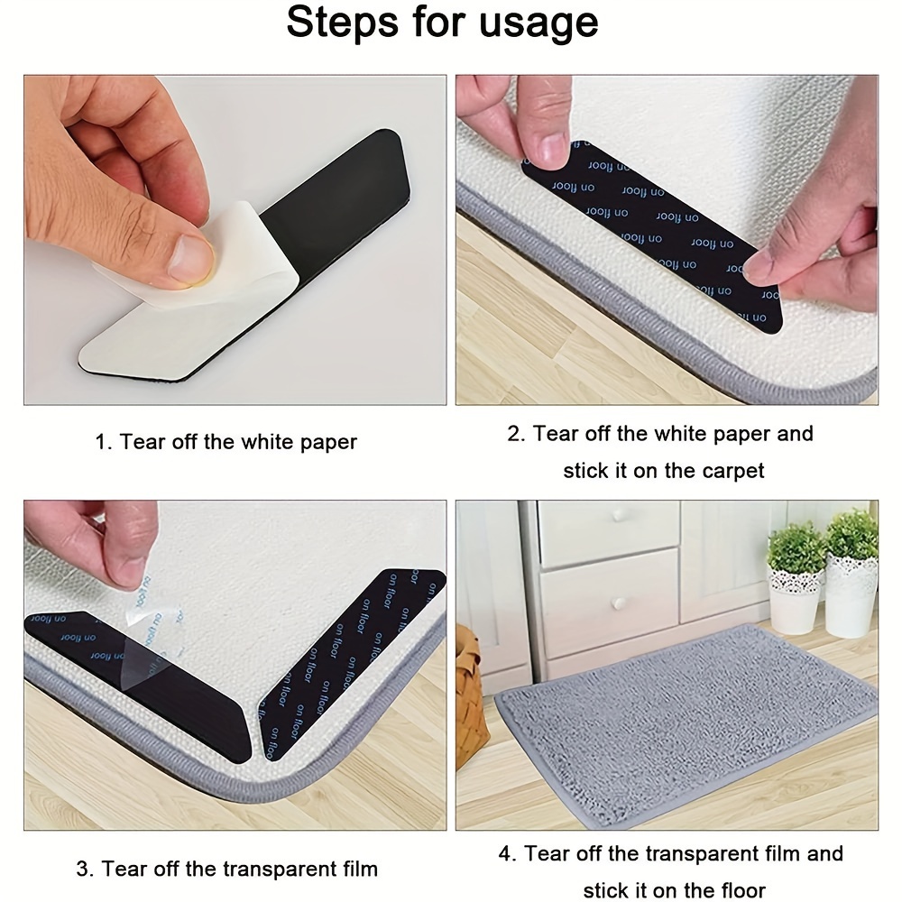 Carpet Tape Rug Gripper Carpet Anti slip Anti Patches - Temu