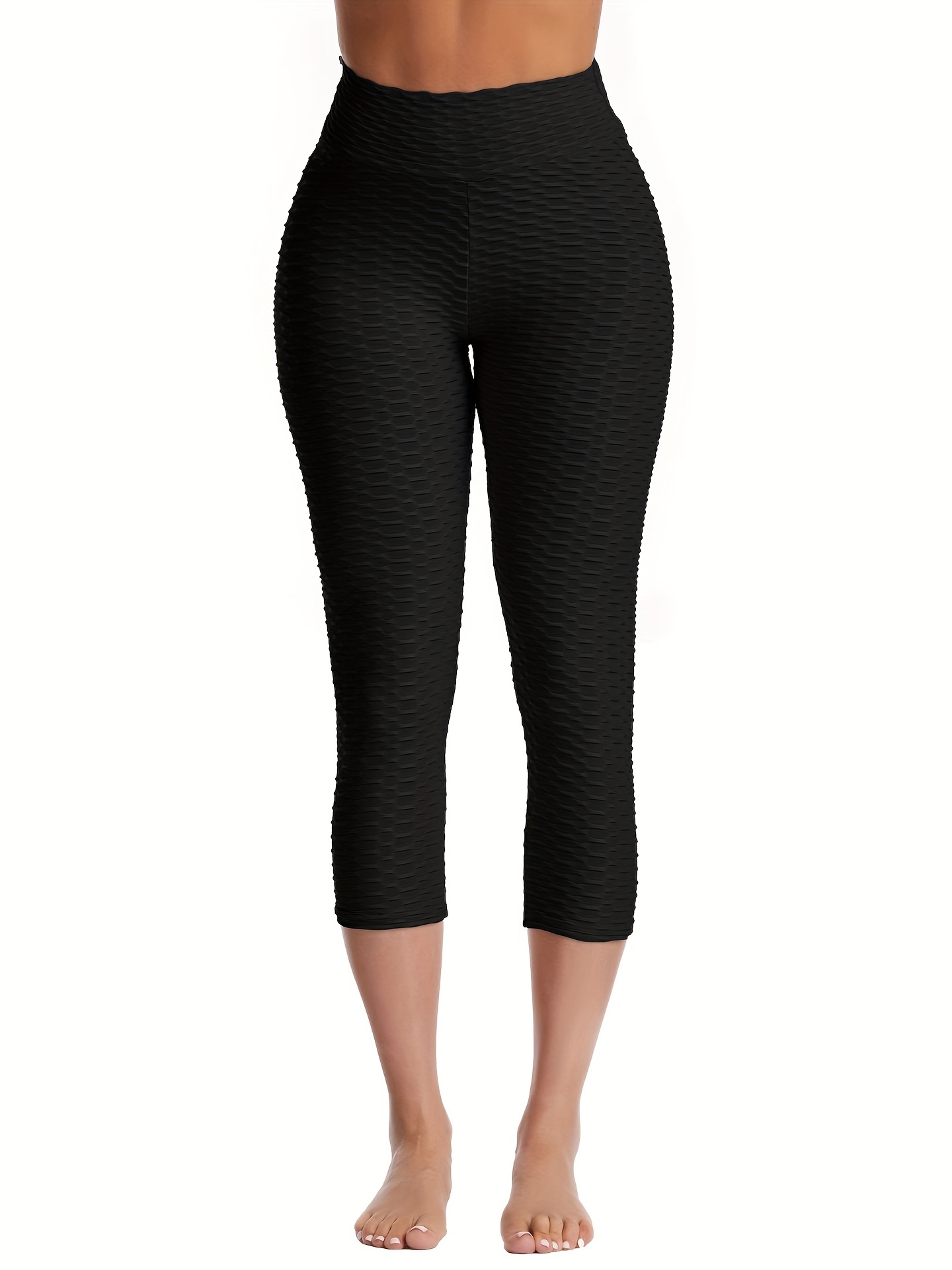 Buy Large Size Solid Color Leggings 22639 Black