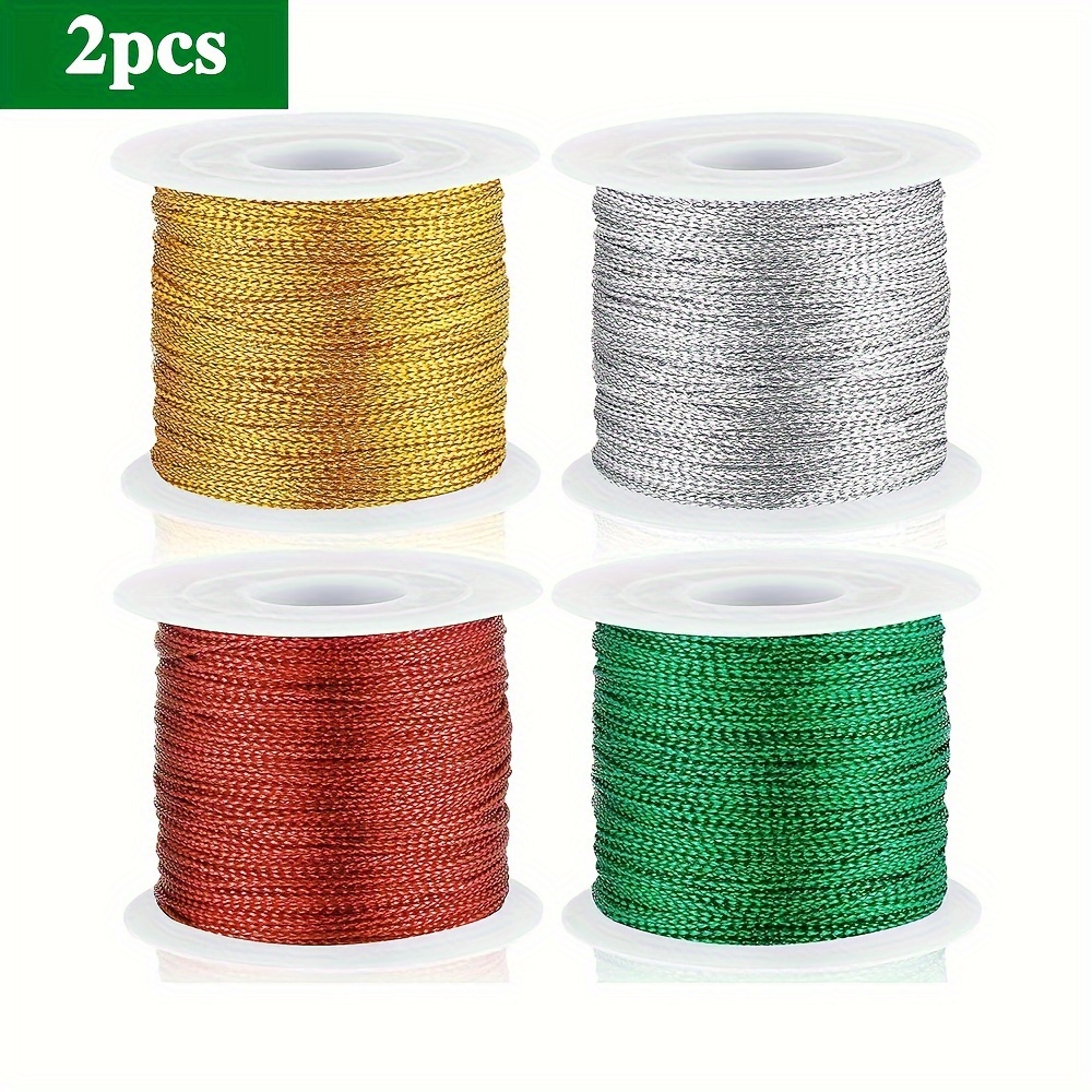 20M Gold Rope Twine String Wrapping DIY Craft Ribbon Party Gifts