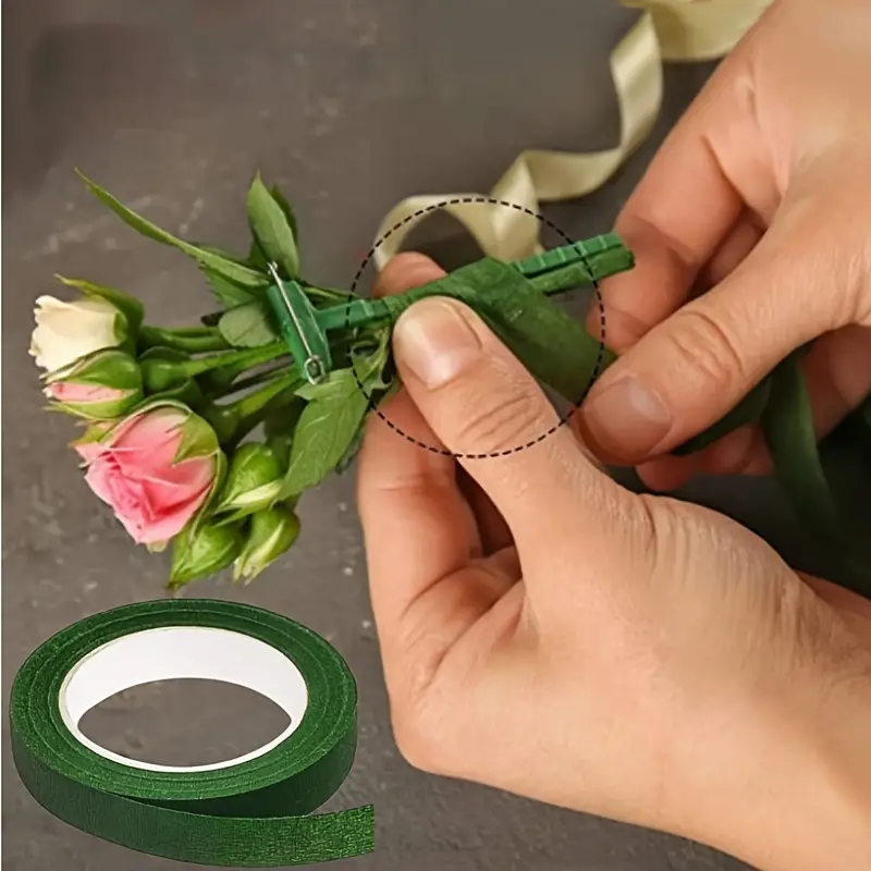Floral Tape And Corsage Pins Kit include Green Floral Tape - Temu
