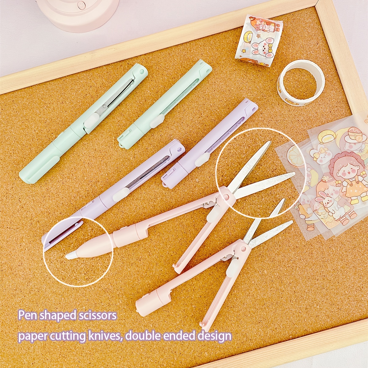 Foldable Pencil Scissors Journal Cutting Paper Cutter - Temu