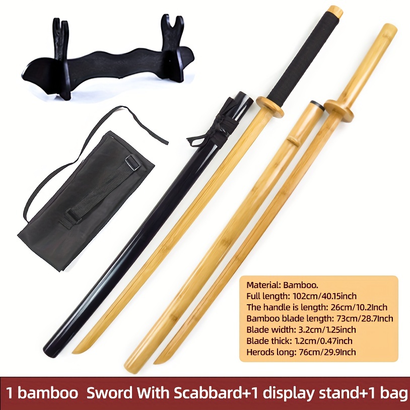 Katana samurái de bambú