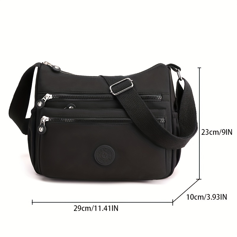 Canvas Crossbody Bag Women's Shoulder Bag Square Purse