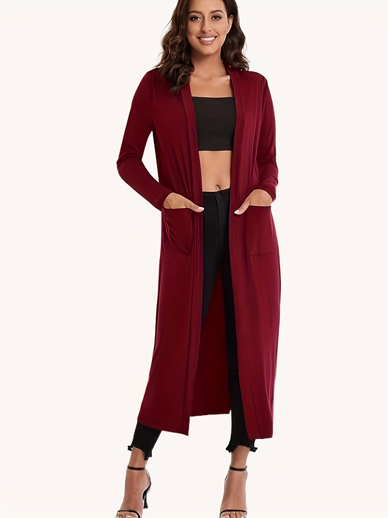 Lightweight long outlet cardigan