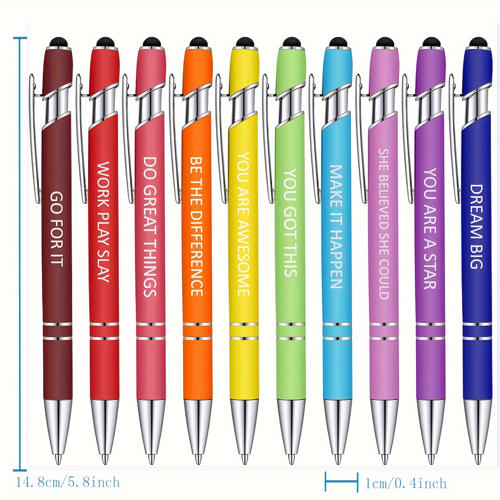 Funny Color Condenser Touch Ballpoint Pen Set Office - Temu