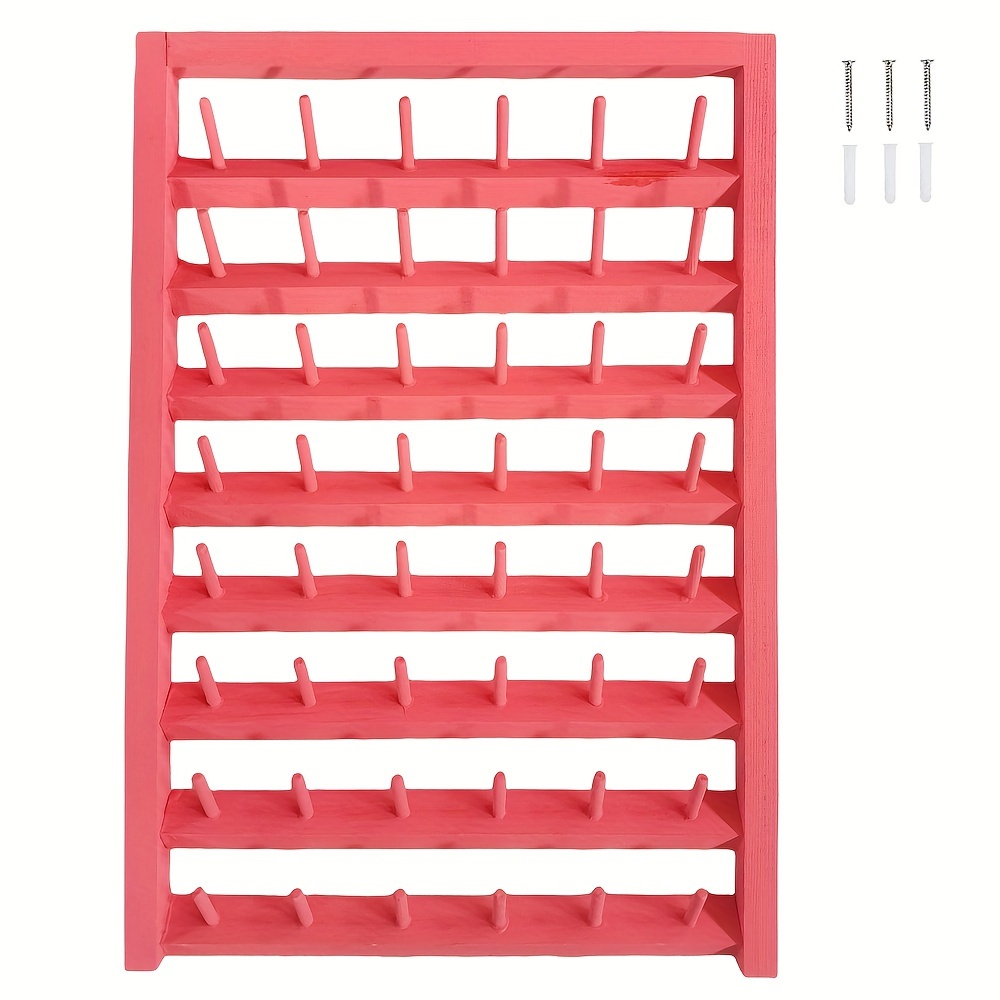 Wooden Sewing Thread Holder Rack 48/54 Spool For Bottle Art And