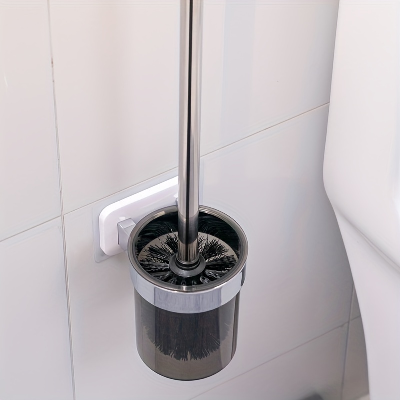 1pcs Brosse de TOILETTE en acier inoxydable Wc Salle de bain Nettoyage  accessoires de toilette, toilet Porte-brosses