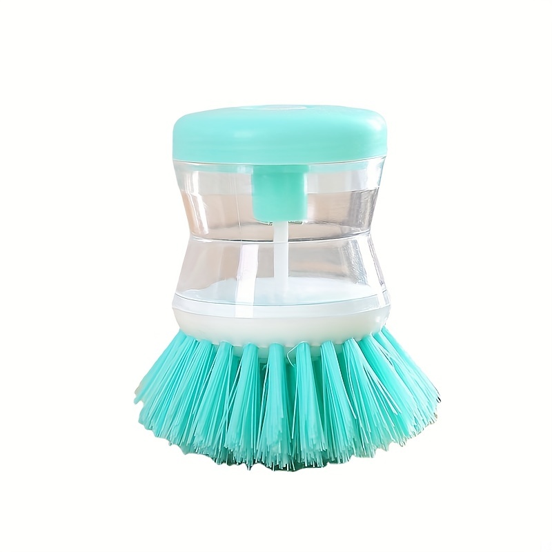  Dish Brush with Soap Dispenser for Dishes Pot Pan Kitchen Sink  Scrubbing, Blue 2pcs : Everything Else