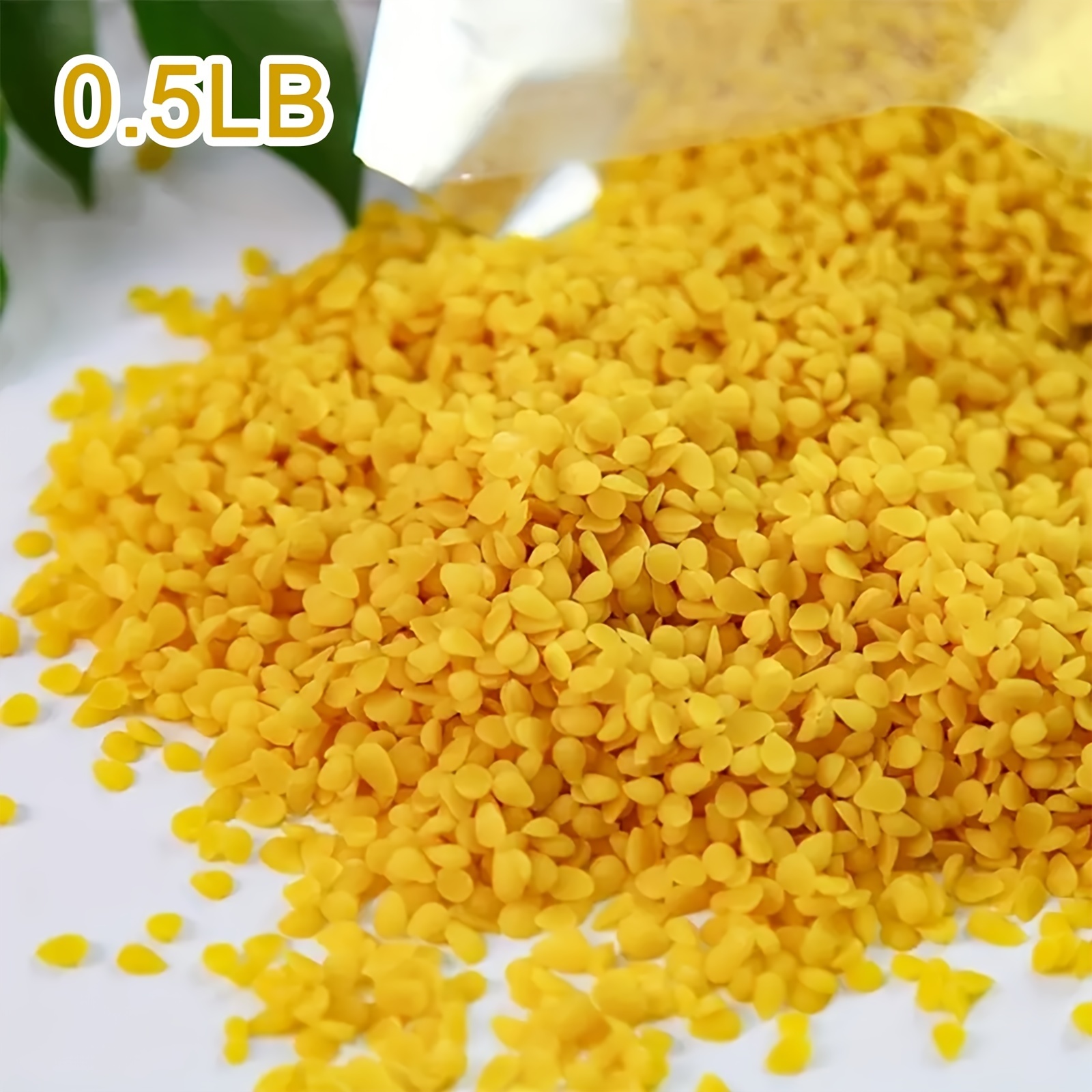 4 LB 100% Pure Natural Yellow Beeswax Pellets Pastilles for Candle Soap  Making