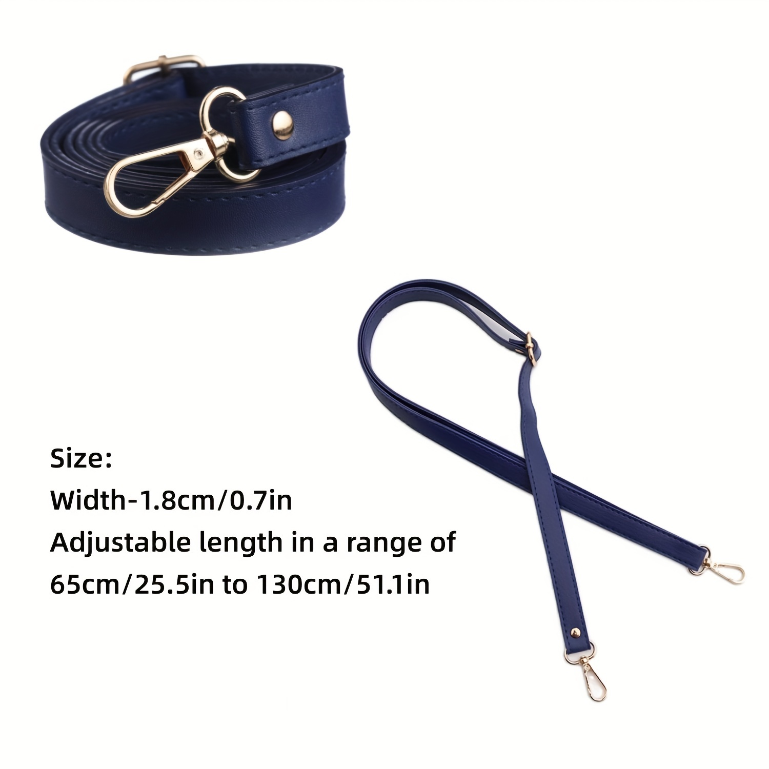 light blue leather adjustable bag strap crossbody bag strap shoulder bag  strap