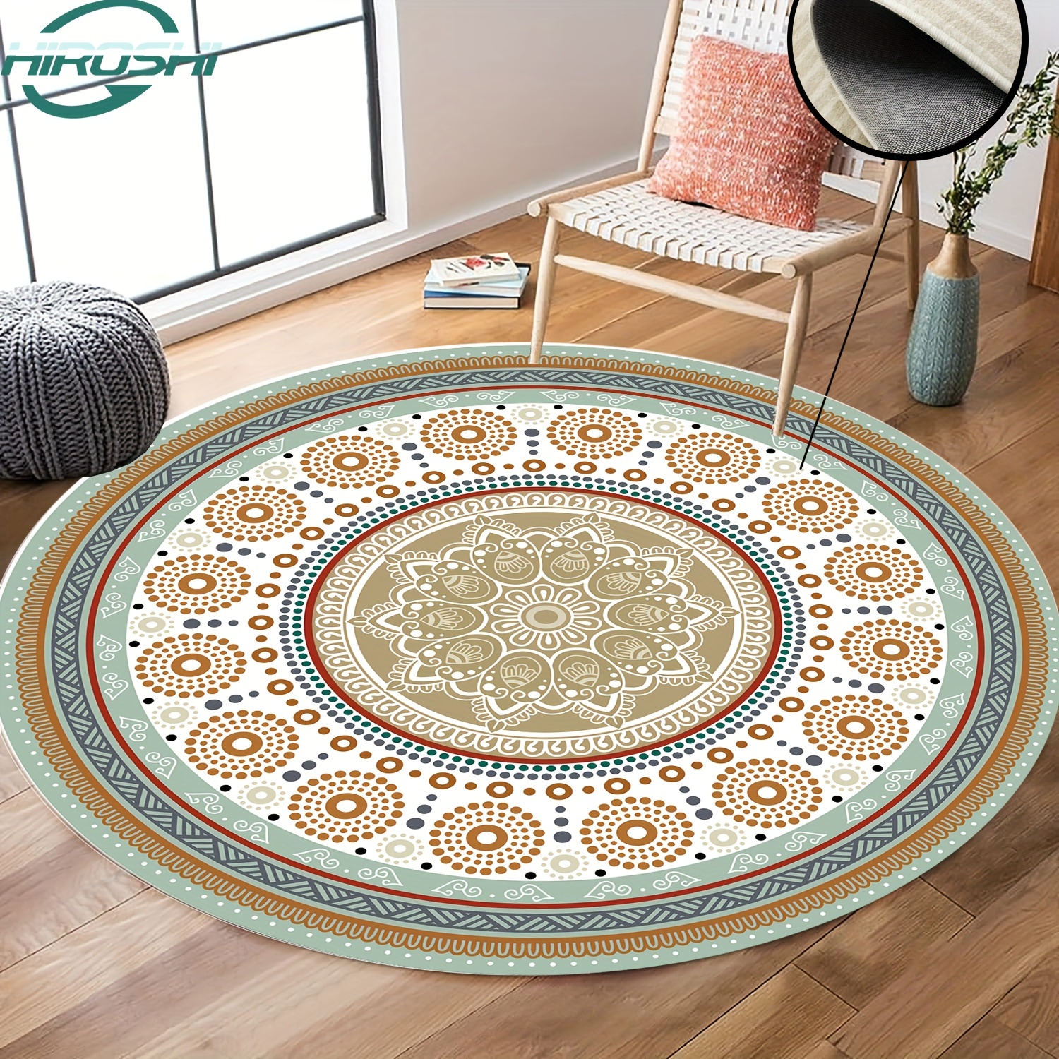 Washable Round Rug Artificial Moss Round Area Rugs For - Temu