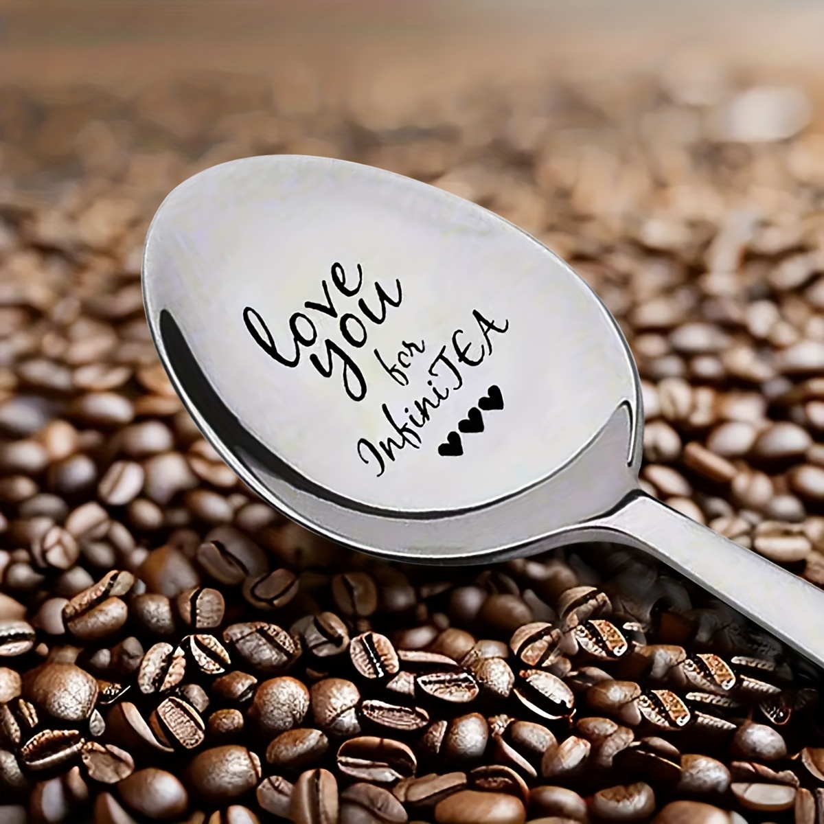 Stainless Steel Spoon, Engraved Tea Coffee Ice Cream Cereal Spoon, Romantic Gift  Ideas, Spoon Gift For Wife Husband Lovers Parents Grandparents, Coffee  Lovers Gifts, Anniversary Birthday,valentine's Day Gift, Holiday Accessory  - Temu