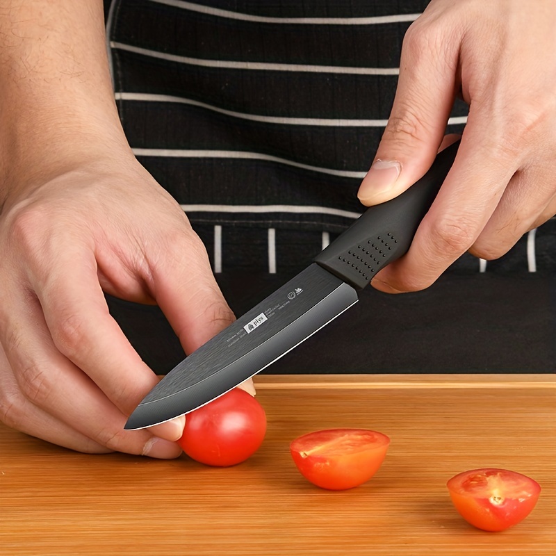 Ceramic Paring Knife, Zirconia Blade With Sheath Cover, Ceramic Blade Easy  To Hold The Handle, Fruit And Vegetables Paring Knife, Kitchen Tools - Temu