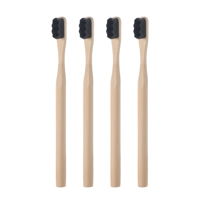 4pcs Bamboo Toothbrush Soft Toothbrush Manual Toothbrush