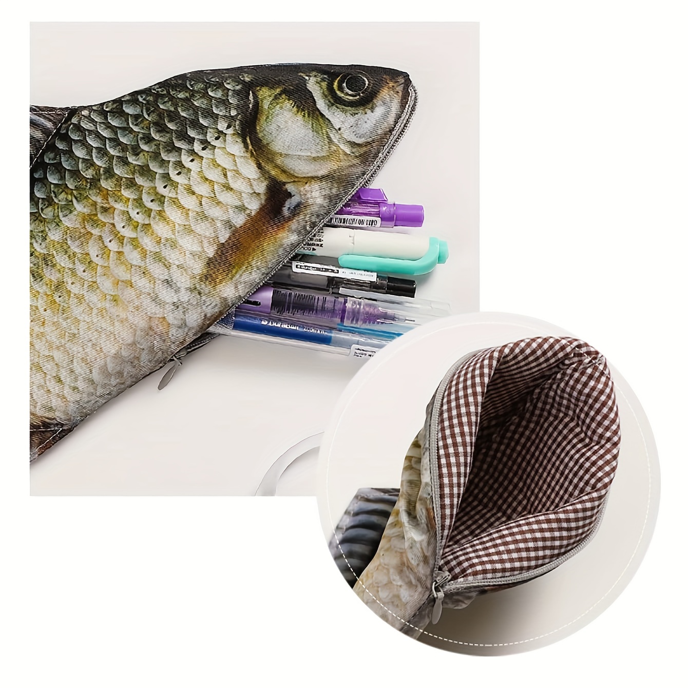 Personalized Cute Fish Pencil Case: Add Some Kawaii To - Temu