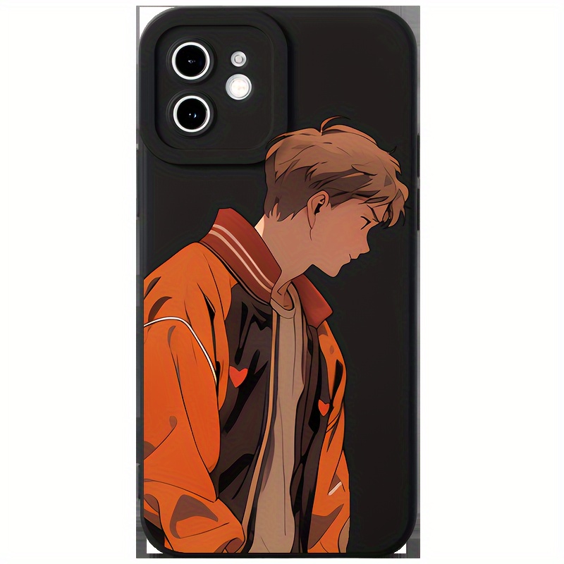 Cute Cartoon Anime Couple Graphic Shockproof Soft Phone Case Temu