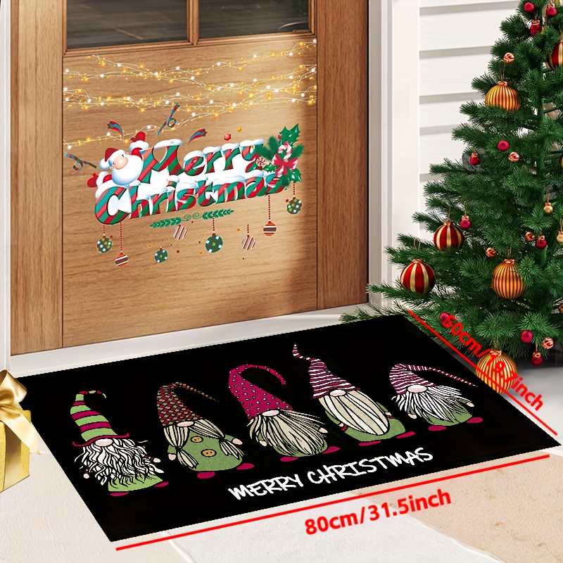 Indoor Christmas Doormat Christmas Decoration Non-Slip Doormat