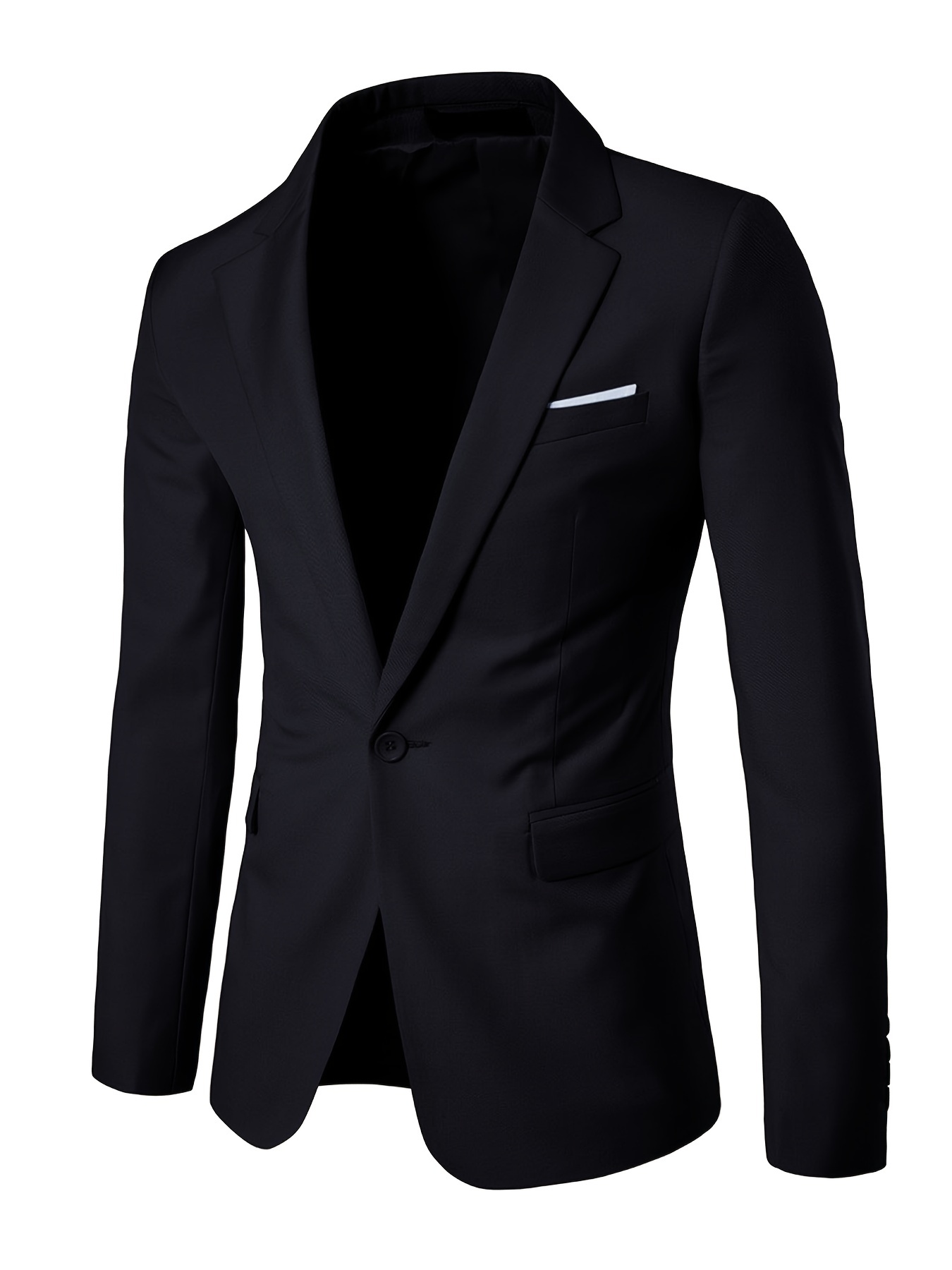 Mens Slim Classic Suit Jacket One Button Casual Sports Jackets Coat
