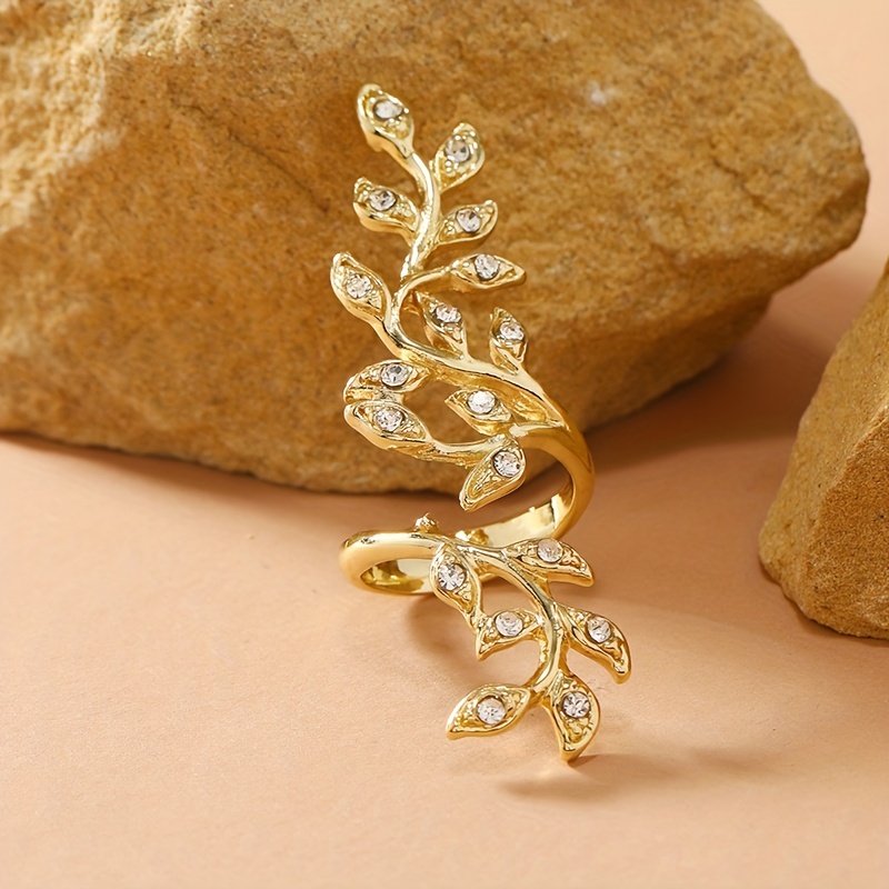 Creative Alloy Branch Finger Ring, Retro Style