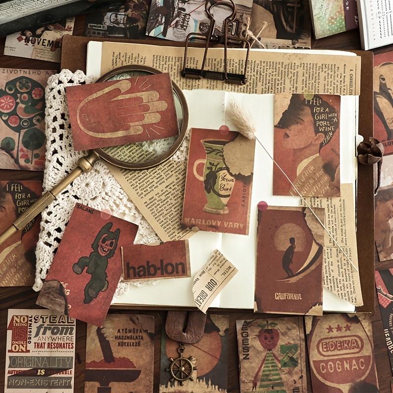 Vintage Aesthetic Scrapbook Kit, Bullet Junk Journal Kit With Journaling, Scrapbooking  Supplies, Stationery - Temu Italy