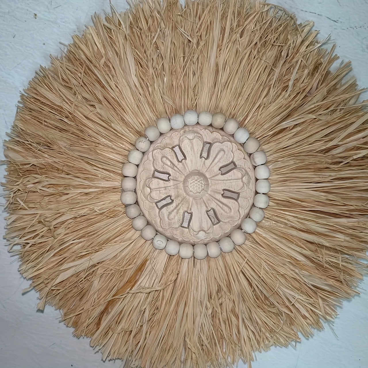 Raffia Grass Tassel Lace Home Interior Wall Hanging Garland Fringe