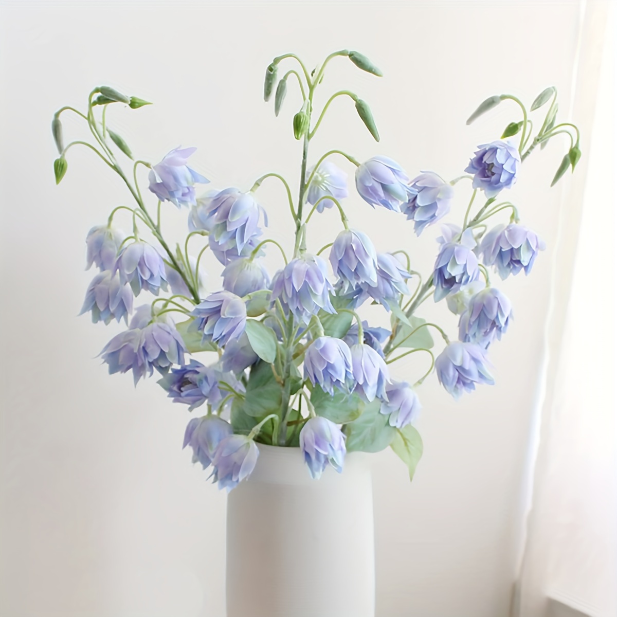 

3pcs, Artificial Bluebell Silk Flower Outdoor Fake Plant Artificial Plastic Flower, Lily Of The Valley Bell Orchid Home Office Decor, Dining Table Centerpiece