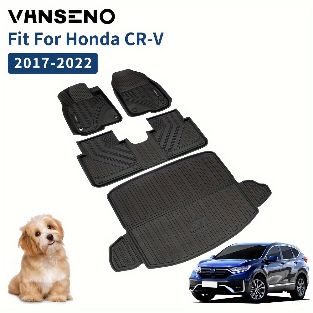 VANSENO 車のフロアマットとカーゴトランクライナーセット ホンダ CR-V