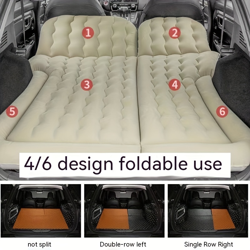 Exquisite Car Travel Mattress Car Back Seat Gap Bed Pad Iatable Air  Mattress Self-driving Rear Seat Rest Air Bed Cushion Car Accessory