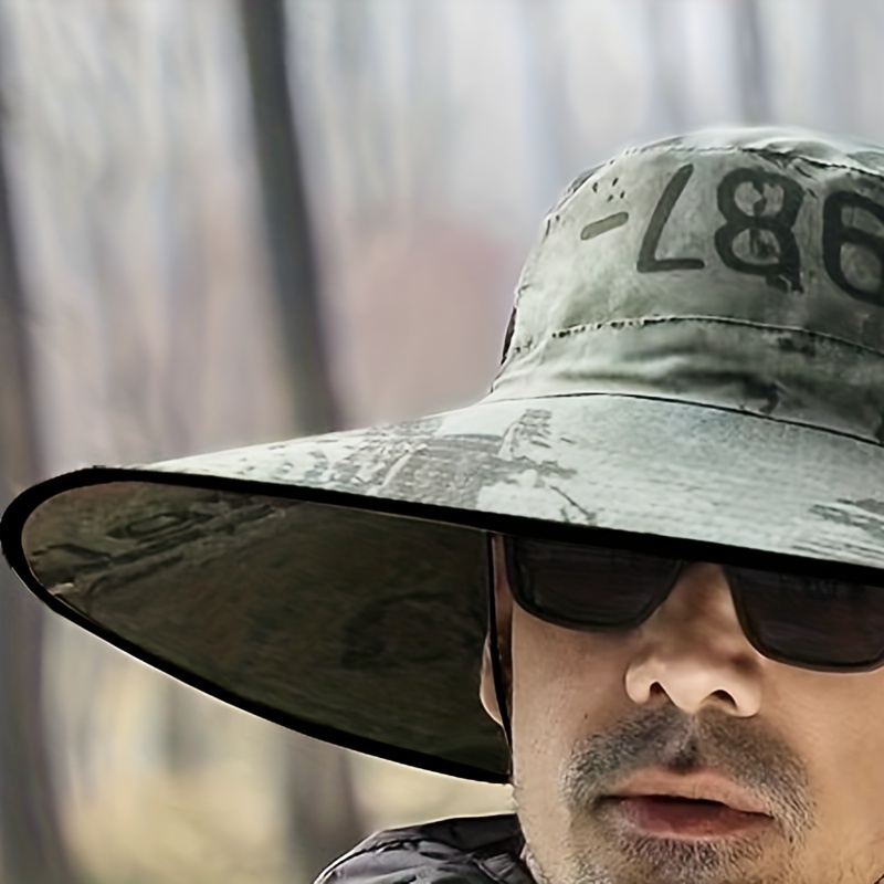 Mens Outdoor Sun Hat Large Brim Fishing Hat Sun Protection Hat  Mountaineering Sun Hat, Shop On Temu And start Saving