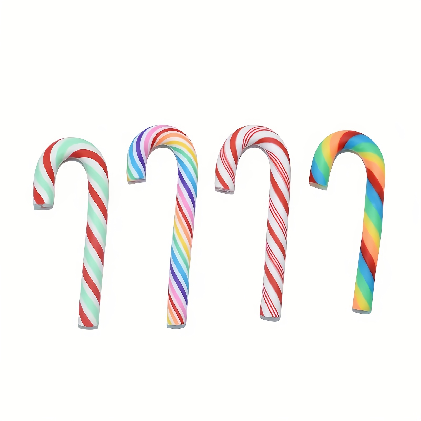 Candy Cane Straw Charm