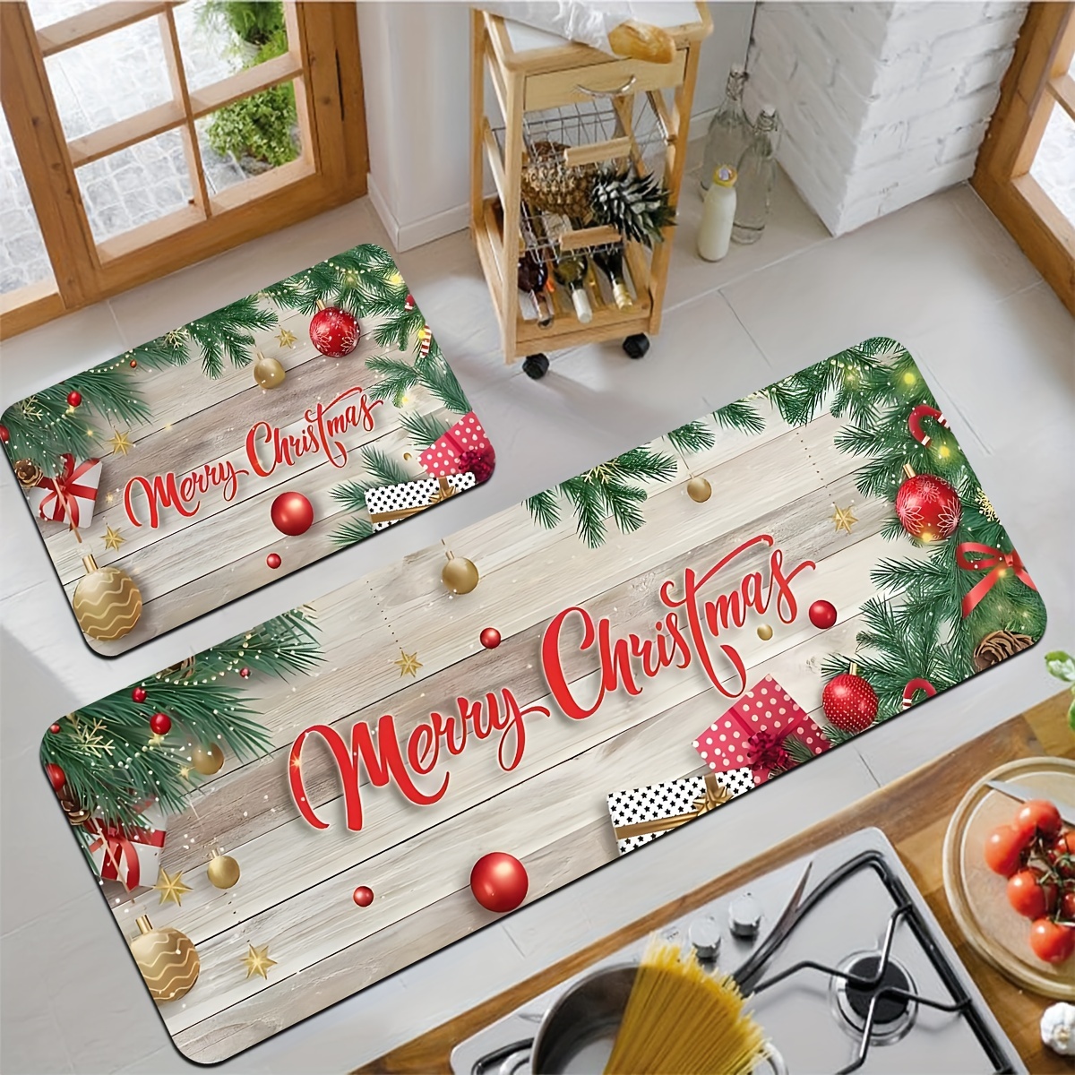 Christmas Magic Anti-Fatigue Cushioned Kitchen Mat - 29.25 x 0.25 x 17.75 -  Bed Bath & Beyond - 38927912