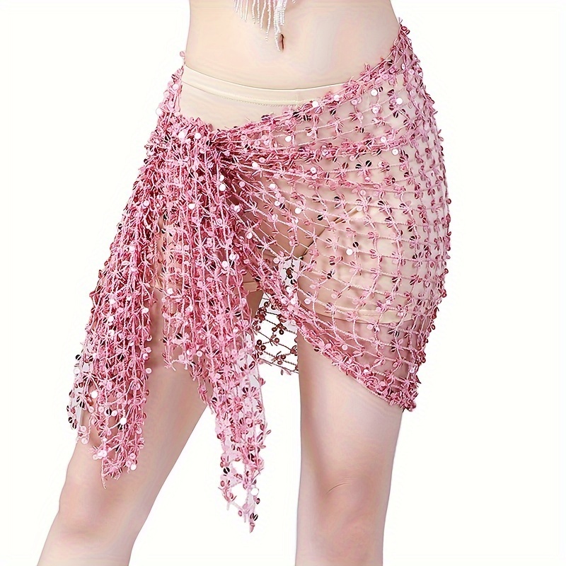 Belly Dance Hip Scarf Big Sequins