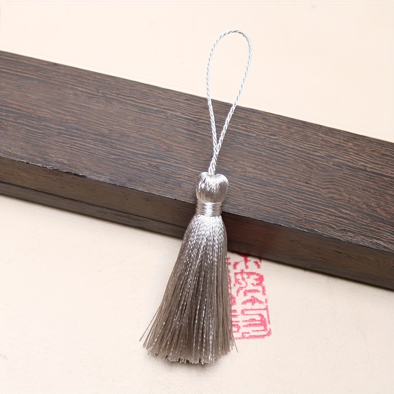 Silky Handmade Soft Flossy Bookmark Tassels With Loop For - Temu