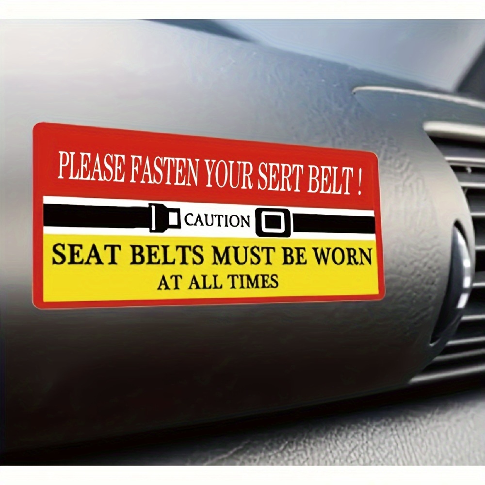 Waterproof Self adhesive Fixed Seat Belt Sticker Please - Temu