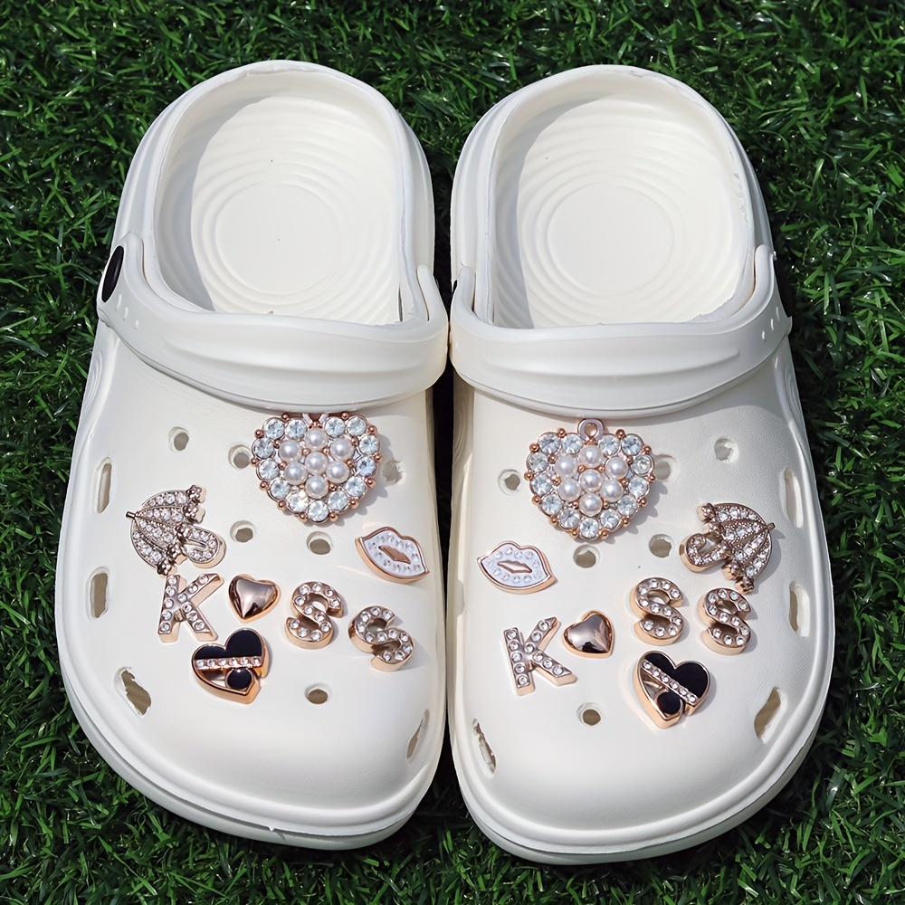 Shiny pearl Croc Charms DIY Shoes Decorations high quality Pearl