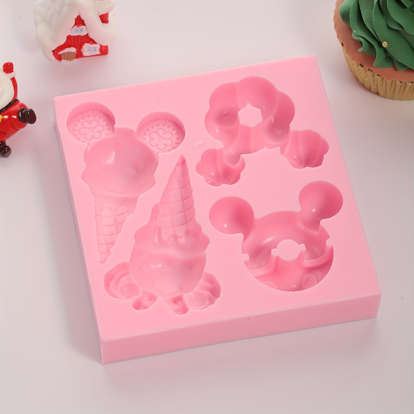 Mickey Mouse Baking Silicone Mold Chocolate Mickey Mouse Cute Ice