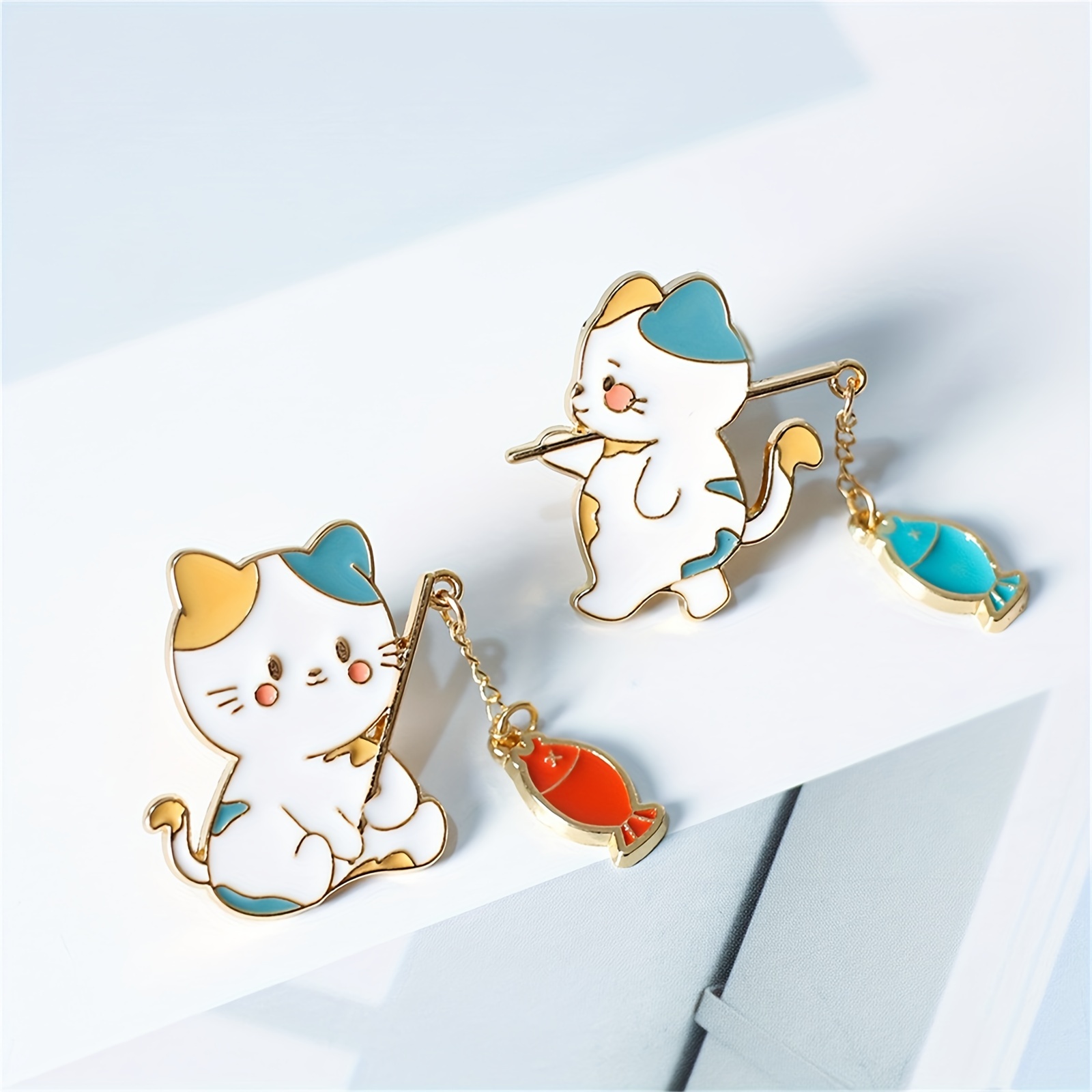 Cat Enamel Pins Lovely Cute Pin Kawaii Lapel Pin - Temu