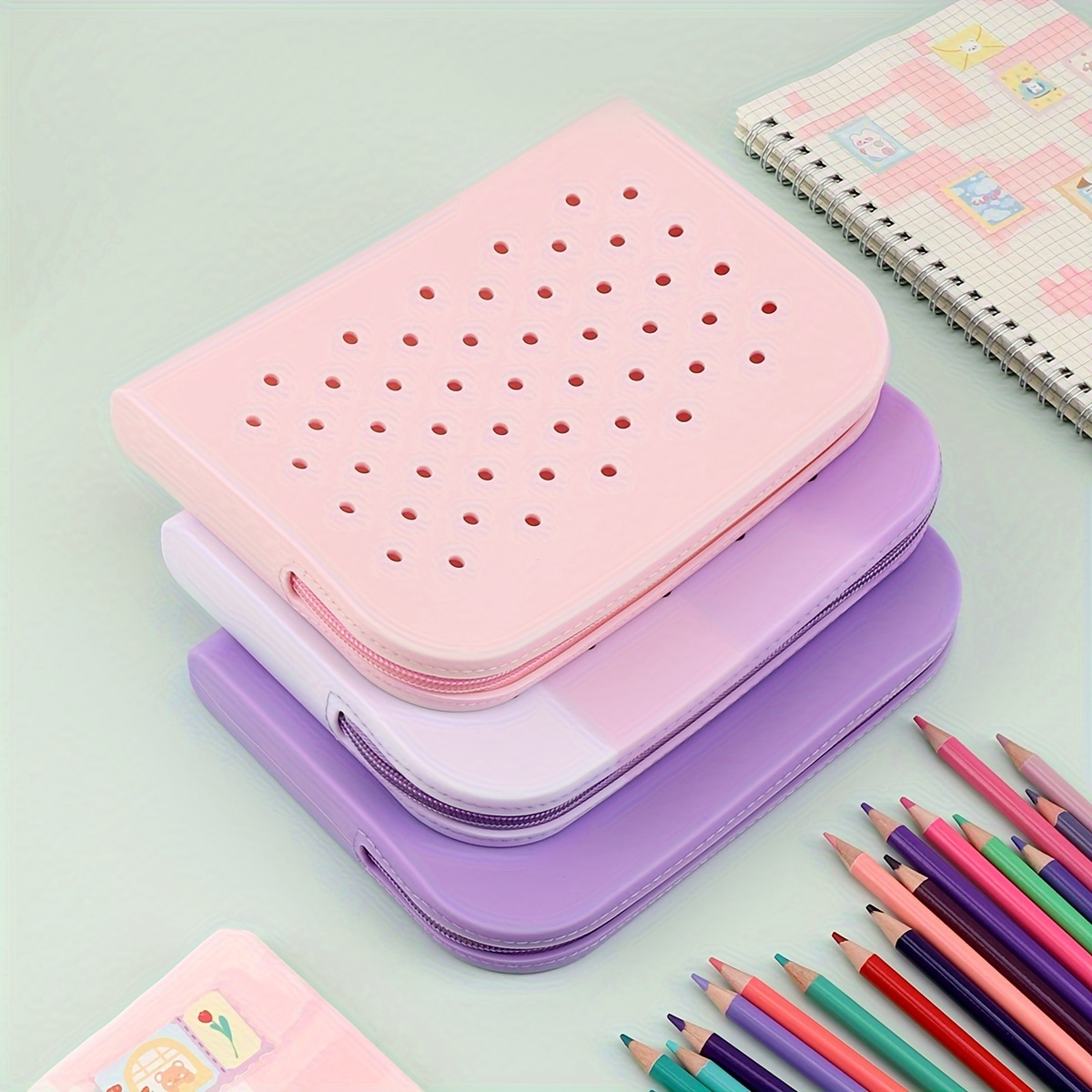 DIY Cute Silicone Hole Pen Bag Pencil Case Large Capacity Pencil Pouch  Silicone Stationery Storage Bag - China Silicone Pencil Case, Silicone  Pencil Pouch