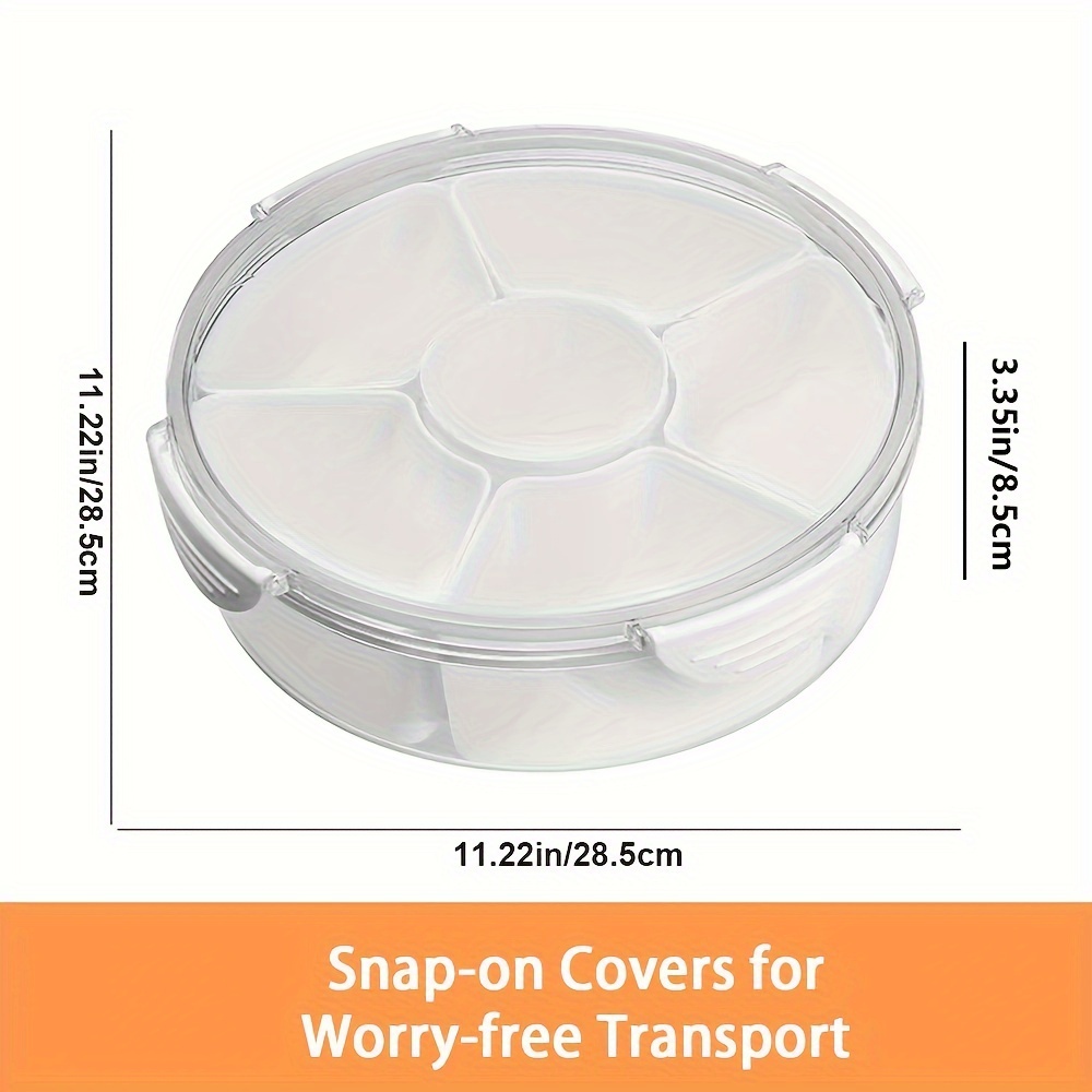 Food Preservation Tray - Stackable, Reusable Food Tray with Plastic LidRed  in 2023