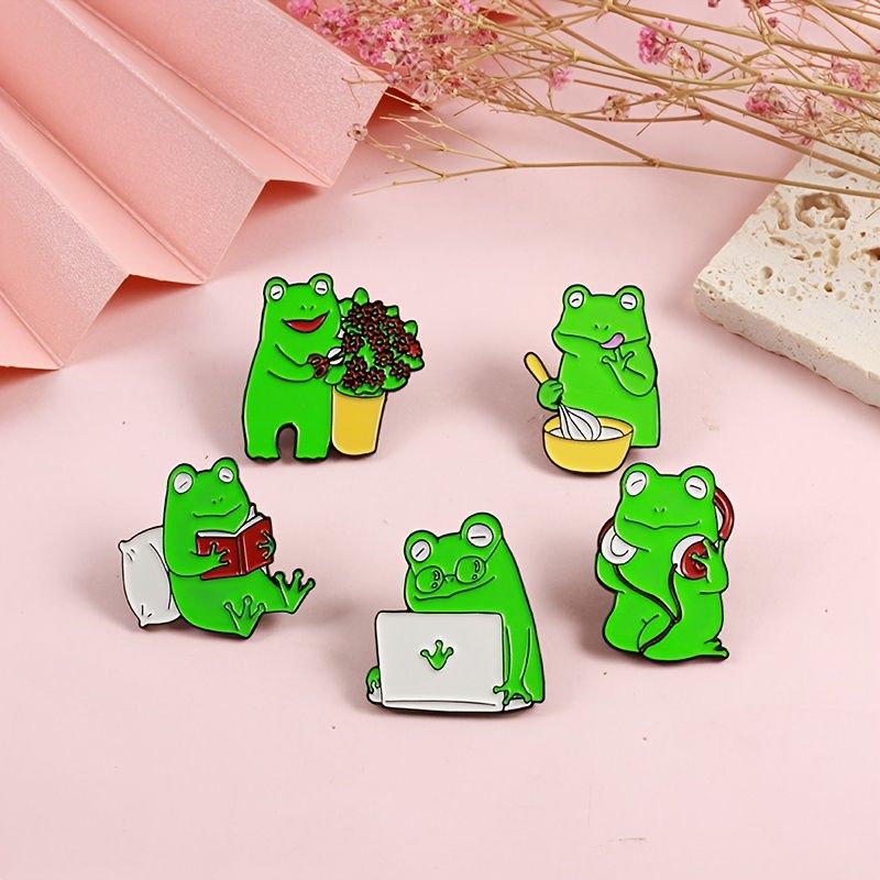 Cute Green Frog Cartoon Animal Brooch - Clothing, Shoes & Jewelry - Temu