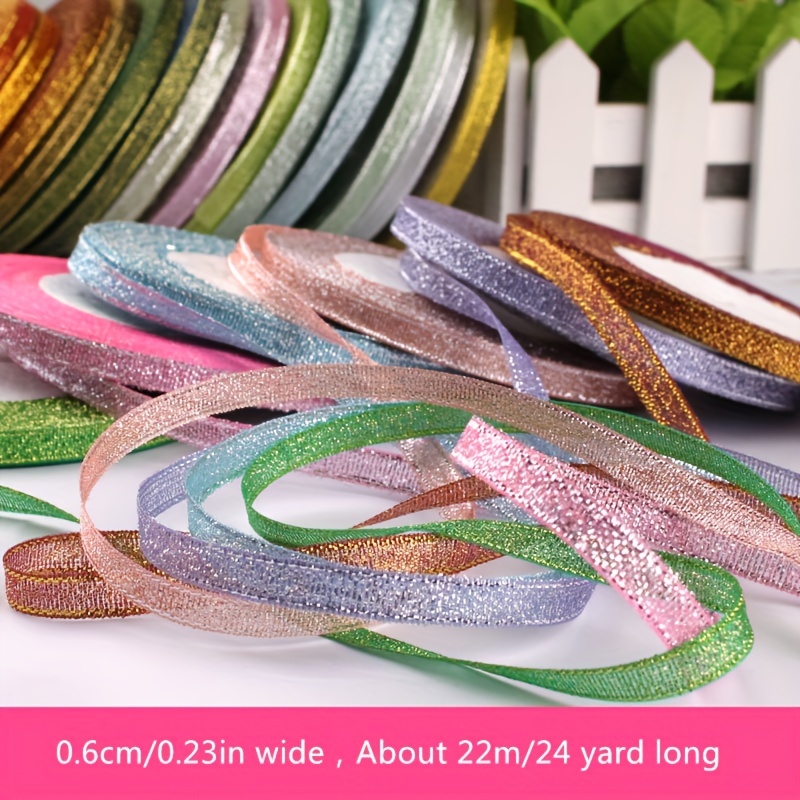 5 Yards Metallic Glitter Ribbon Lace Ribbon Sparkly Velvet - Temu