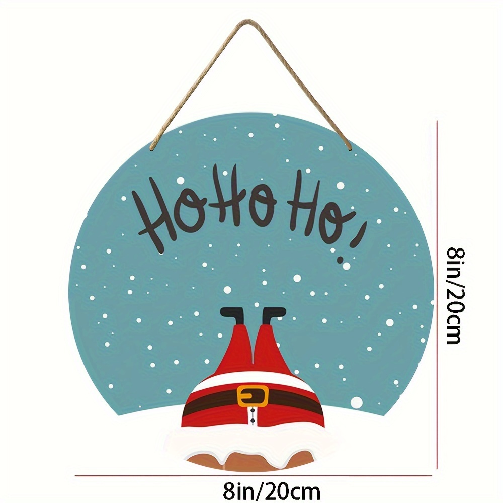 Trio De Placas Enfeite Natalino De Porta Ou Árvore De Natal Papai Noel Hou  Hou