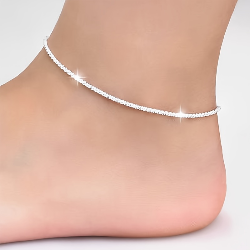 Silver Anklet Men - Temu