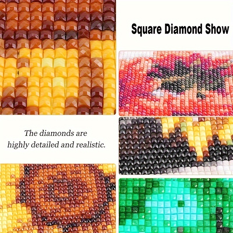 1pc Diy Full Square Diamond Painting Animal Butterfly Diamond